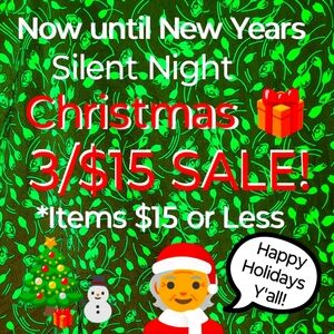 Silent Night Christmas 3/$15 SALE!